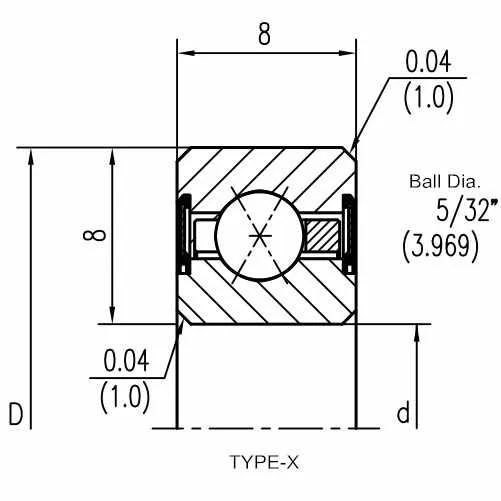 Type X Sealed 4-Point(8mm)