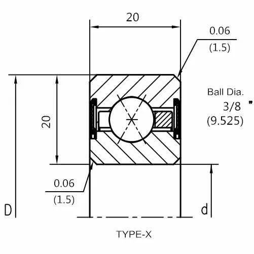 Type X Sealed 4-Point(20mm)